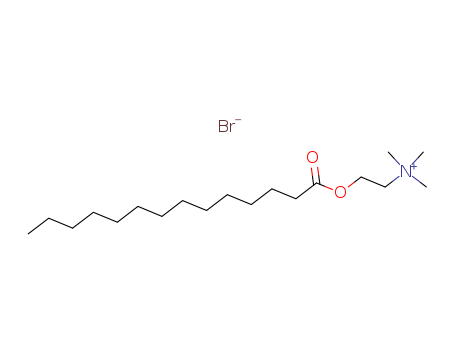 108418-28-6,Myristylpicoline,Ethanaminium,N,N,N-trimethyl-2-[(1-oxotetradecyl)oxy]-, bromide (9CI); Myristoylcholinebromide; Tetradecanoylcholine bromide