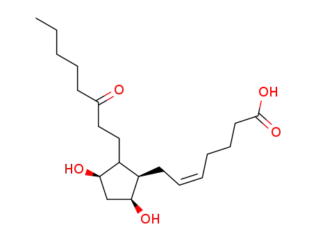 Molecular Structure of 27376-76-7 (13,14-DIHYDRO-15-KETO PROSTAGLANDIN F2ALPHA)
