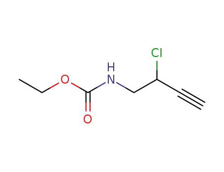 Molecular Structure of 107445-07-8 (Carbamic  acid,  (2-chloro-3-butynyl)-,  ethyl  ester  (9CI))