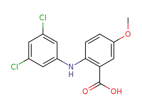 Molecular Structure of 107517-22-6 (m-Anisic  acid,  6-(3,5-dichloroanilino)-  (6CI))