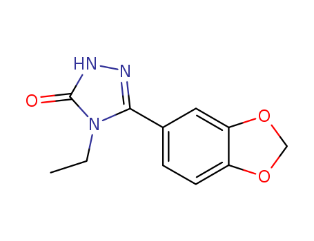 2,4-DIHYDRO-5-(1,3-BENZODIOXOL-5-YL)-4-ETHYL-3H-1,2,4-TRIAZOL-3-ONE