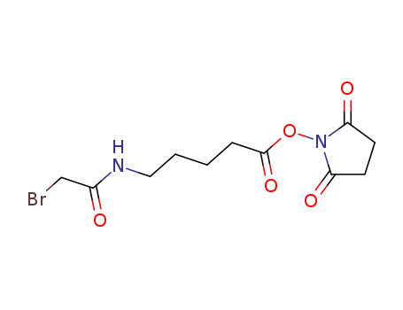 Molecular Structure of 109880-15-1 (Succinimidyl-5-(bromoacetamido)pentanoate)