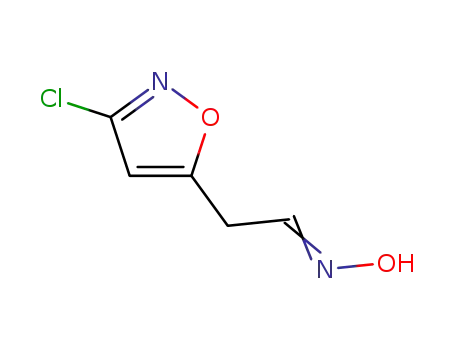 Molecular Structure of 147742-82-3 (5-Isoxazoleacetaldehyde,3-chloro-,oxime,(Z)-(9CI))