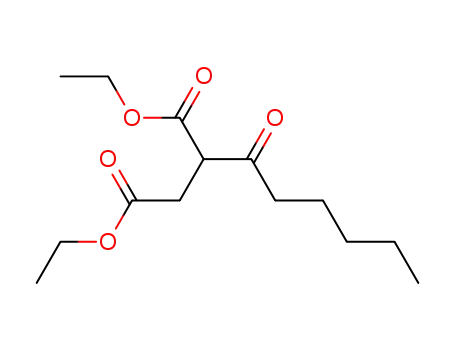 Molecular Structure of 7598-33-6 (2-HEXANOYL-SUCCINIC ACID DIETHYL ESTER)