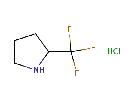 Molecular Structure of 868623-97-6 (2-(Trifluoromethyl)pyrrolidine, hydrochloride)
