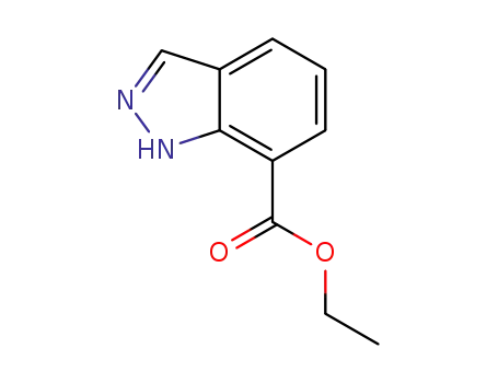 Molecular Structure of 885278-74-0 (ETHYL 1H-INDAZOLE-7-CARBOXYLATE)