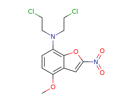 109143-18-2,7-(BIS(2-CHLOROETHYL)AMINO)-4-METHOXY-2-NITROBENZOFURAN,7-(BIS(2-CHLOROETHYL)AMINO)-4-METHOXY-2-NITROBENZOFURAN