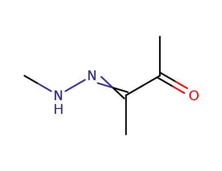 Molecular Structure of 109299-38-9 (2,3-Butanedione, mono(methylhydrazone) (9CI))