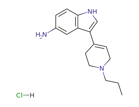 Molecular Structure of 109793-77-3 (3-(1-propyl-1,2,3,6-tetrahydropyridin-4-yl)-1H-indol-5-amine hydrochloride)