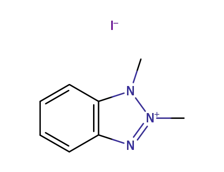 Molecular Structure of 109439-90-9 (1,2-DIMETHYL-1H-BENZOTRIAZOLIUM IODIDE)