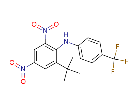 Benzenamine,2-(1,1-dimethylethyl)-4,6-dinitro-N-[4-(trifluoromethyl)phenyl]-