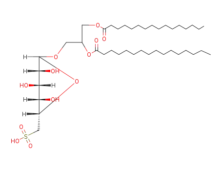 Molecular Structure of 109430-50-4 (sulfoquinovosyl dipalmitoyl glyceride)