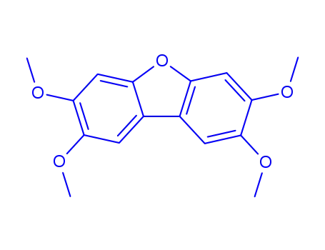 Molecular Structure of 109881-52-9 (2,3,7,8-TETRAMETHOXYDIBENZOFURAN)