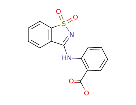 2-[(1,1-dioxido-1,2-benzisothiazol-3-yl)amino]benzoic acid