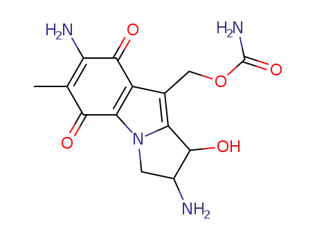 Molecular Structure of 78655-54-6 ([(1R,2R)-2,7-diamino-1-hydroxy-6-methyl-5,8-dioxo-2,3,5,8-tetrahydro-1H-pyrrolo[1,2-a]indol-9-yl]methyl carbamate)