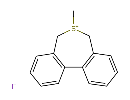 109561-74-2,6-methyl-5,7-dihydrodibenzo[c,e]thiepinium iodide,5,7-Dihydro-6-methyldibenzo[c,e]thiepiniumiodide (6CI); Dibenzo[c,e]thiepinium, 5,7-dihydro-6-methyl-, iodide (9CI)