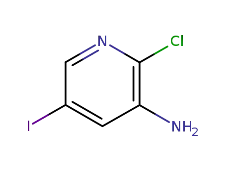 Molecular Structure of 426463-09-4 (2-CHLORO-5-IODO-PYRIDIN-3-YLAMINE)