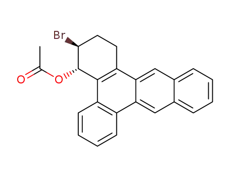 Molecular Structure of 137116-81-5 ((+/-)-4α-acetoxy-3β-bromo-1,2,3,4-tetrahydrodibenz<a,c>anthracene)