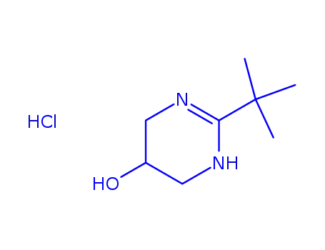 Molecular Structure of 124052-92-2 (2-tert-butyl-1,4,5,6-tetrahydropyrimidin-5-ol hydrochloride)