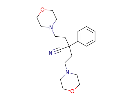 Molecular Structure of 1241-77-6 (2-(2-Morpholinoethyl)-2-phenyl-4-morpholinobutanenitrile)