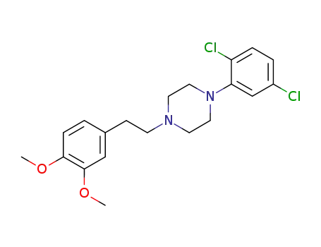Molecular Structure of 1245-59-6 (1-(2,5-dichlorophenyl)-4-[2-(3,4-dimethoxyphenyl)ethyl]piperazine)