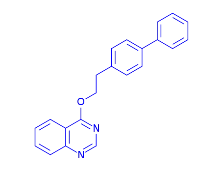 Molecular Structure of 124428-11-1 (4-[2-(biphenyl-4-yl)ethoxy]quinazoline)