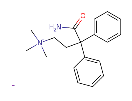 Molecular Structure of 111472-08-3 (4-amino-N,N,N-trimethyl-4-oxo-3,3-diphenylbutan-1-aminium iodide)