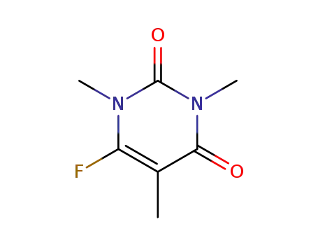 Molecular Structure of 112706-71-5 (1,3-DIMETHYL-6-FLUOROTHYMINE)