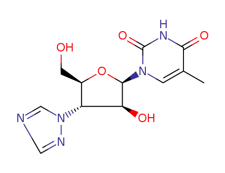 1-[3-deoxy-3-(1H-1,2,4-triazol-1-yl)-beta-D-arabinofuranosyl]-5-methylpyrimidine-2,4(1H,3H)-dione