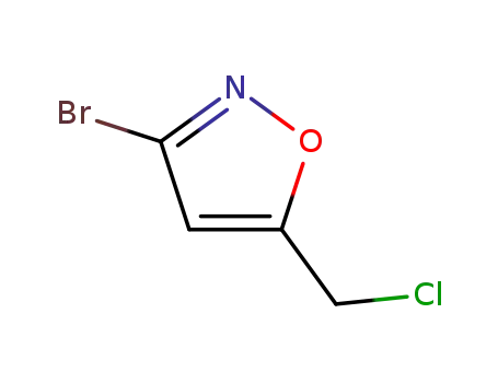 Molecular Structure of 124498-15-3 (3-BROMO-5-(CHLOROMETHYL)ISOXAZOLE)
