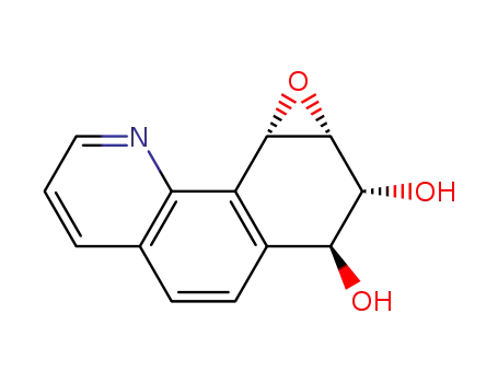 Molecular Structure of 113163-22-7 (1a,2,3,9c-tetrahydro[1]benzoxireno[3,2-h]quinoline-2,3-diol)