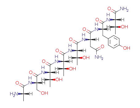 Molecular Structure of 106362-34-9 ((D-ALA1)-PEPTIDE T AMIDE)