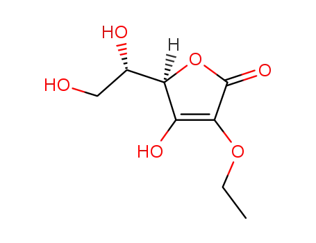 Molecular Structure of 112894-37-8 (2-O-ETHYL-L-ASCORBIC ACID)