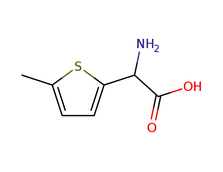Molecular Structure of 89776-66-9 (AMINO-(5-METHYL-THIOPHEN-2-YL)-ACETIC ACID)