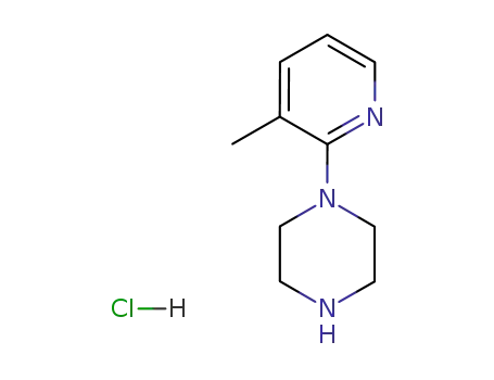 Molecular Structure of 111960-11-3 (1-(3-METHYLPYRIDIN-2-YL)PIPERAZINE)
