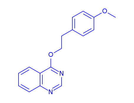 Molecular Structure of 124427-76-5 (4-[2-(4-methoxyphenyl)ethoxy]quinazoline)