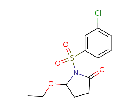 Molecular Structure of 111711-58-1 (1-[(3-chlorophenyl)sulfonyl]-5-ethoxypyrrolidin-2-one)