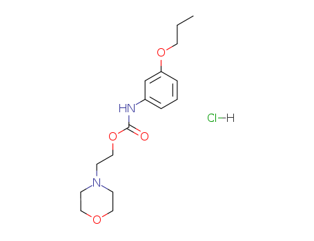 Carbamic acid,(3-propoxyphenyl)-, 2-(4-morpholinyl)ethyl ester, monohydrochloride (9CI)
