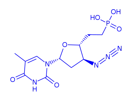 {2-[(2R,3S,5R)-3-azido-5-(5-methyl-2,4-dioxo-3,4-dihydropyrimidin-1(2H)-yl)tetrahydrofuran-2-yl]ethyl}phosphonic acid