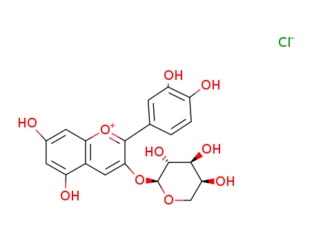 111613-04-8,Cyanidin-3-O-arabinoside chloride,