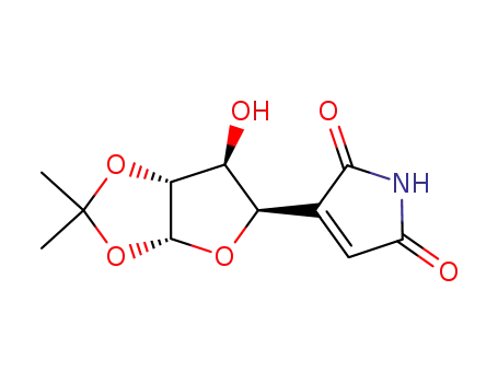 Molecular Structure of 124484-34-0 (3-(1,2-O-isopropylidene-threofuranos-4-yl)maleimide)