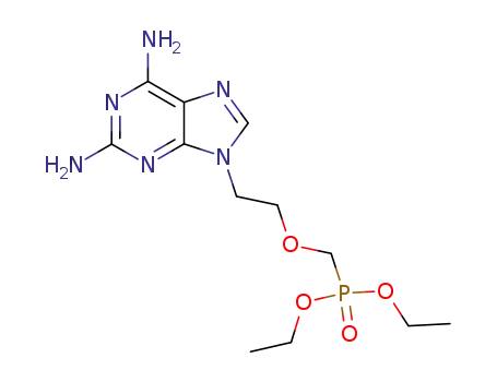 Molecular Structure of 119742-08-4 ([2-(2,6-Diamino-purin-9-yl)-ethoxymethyl]-phosphonic acid diethyl ester)