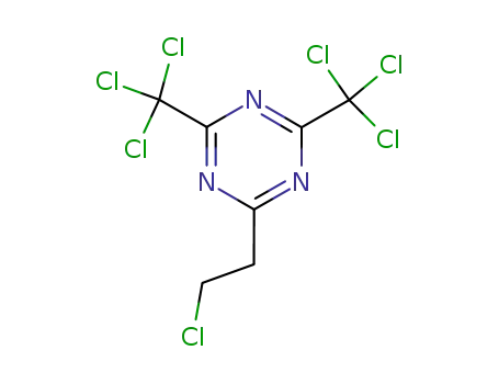 Molecular Structure of 1145-44-4 (2-(2-chloroethyl)-4,6-bis(trichloromethyl)-1,3,5-triazine)