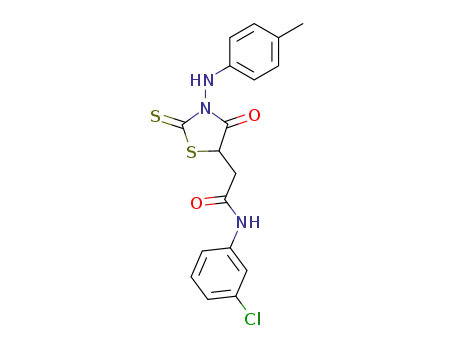 <i>N</i>-(3-chloro-phenyl)-2-[3-(4-methyl-anilino)-4-oxo-2-thioxo-thiazolidin-5-yl]-acetamide