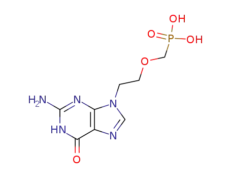 Molecular Structure of 114088-58-3 (9-((2-phosphonylmethoxy)ethyl)guanine)