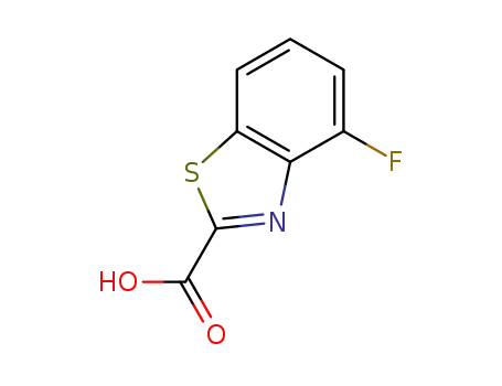Molecular Structure of 479028-70-1 (2-Benzothiazolecarboxylicacid,4-fluoro-(9CI))