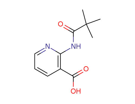 Molecular Structure of 125867-25-6 (2-(2,2-DIMETHYL-PROPIONYLAMINO)-NICOTINIC ACID)