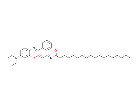 Molecular Structure of 125829-24-5 (N-OCTADECANOYL-NILE BLUE)