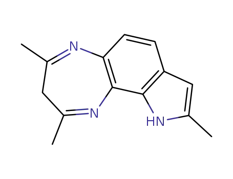 Molecular Structure of 113597-52-7 (2,4,9-trimethyl-3,10-dihydro[1,4]diazepino[2,3-g]indole)