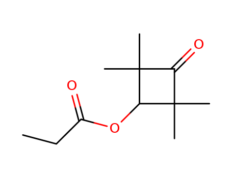 Cyclobutanone,2,2,4,4-tetramethyl-3-(1-oxopropoxy)- cas  1133-07-9